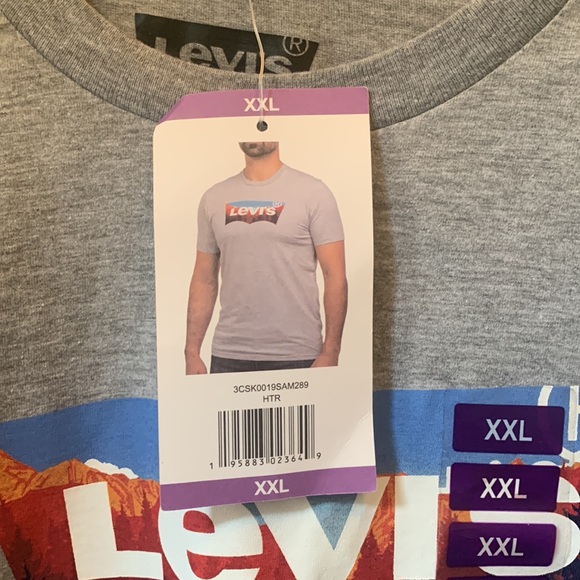 Short Sleeve Levi Tee Shirt (2XL) - Picture 2 of 3